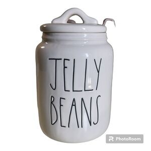 Rae Dunn JELLY BEANS canister with sealed lid